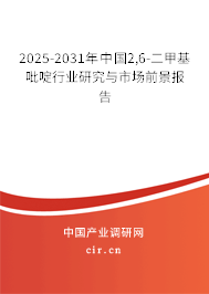 2025-2031年中國2,6-二甲基吡啶行業(yè)研究與市場前景報(bào)告