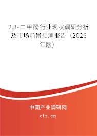 2,3-二甲酚行業(yè)現(xiàn)狀調研分析及市場前景預測報告（2025年版）