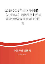 2025-2031年全球與中國3-（2-呋喃基）丙烯酸行業(yè)現(xiàn)狀調研分析及發(fā)展趨勢研究報告