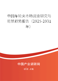 中國車輪夾市場調(diào)查研究與前景趨勢報(bào)告（2025-2031年）