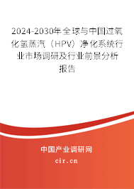 2024-2030年全球與中國過氧化氫蒸汽（HPV）凈化系統(tǒng)行業(yè)市場調(diào)研及行業(yè)前景分析報告