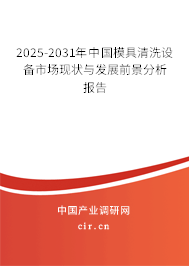 2025-2031年中國模具清洗設備市場現(xiàn)狀與發(fā)展前景分析報告