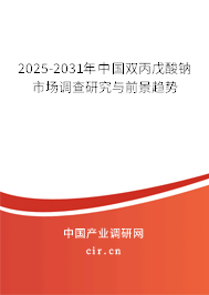 2025-2031年中國雙丙戊酸鈉市場調(diào)查研究與前景趨勢