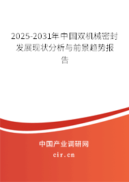 2025-2031年中國雙機械密封發(fā)展現(xiàn)狀分析與前景趨勢報告