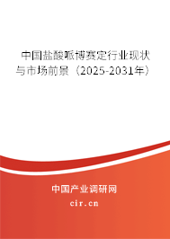 中國鹽酸哌博賽定行業(yè)現(xiàn)狀與市場前景（2025-2031年）