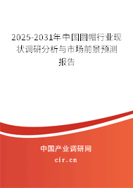 2025-2031年中國圓帽行業(yè)現(xiàn)狀調研分析與市場前景預測報告
