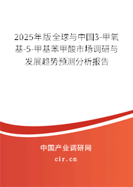 2025年版全球與中國3-甲氧基-5-甲基苯甲酸市場調(diào)研與發(fā)展趨勢預(yù)測分析報告
