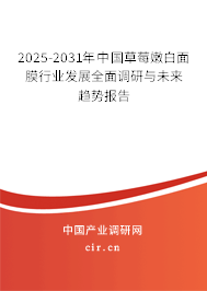 2025-2031年中國草莓嫩白面膜行業(yè)發(fā)展全面調(diào)研與未來趨勢報(bào)告