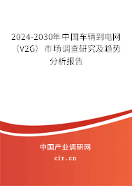 2024-2030年中國車輛到電網(wǎng)（V2G）市場調(diào)查研究及趨勢分析報告