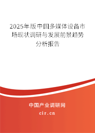 2025年版中國多媒體設備市場現(xiàn)狀調(diào)研與發(fā)展前景趨勢分析報告