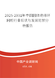 2025-2031年中國(guó)固體絕緣環(huán)網(wǎng)柜行業(yè)現(xiàn)狀與發(fā)展前景分析報(bào)告