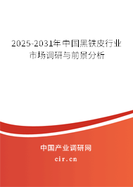2025-2031年中國黑鐵皮行業(yè)市場(chǎng)調(diào)研與前景分析