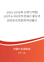2025-2031年全球與中國LVDT & RVDT傳感器行業(yè)現(xiàn)狀調(diào)研及前景趨勢預(yù)測報告