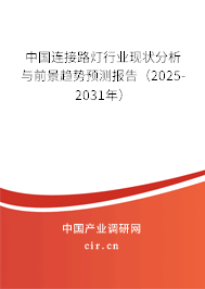 中國連接路燈行業(yè)現(xiàn)狀分析與前景趨勢預(yù)測報告（2025-2031年）