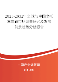 2024-2030年全球與中國摩托車曲軸市場調(diào)查研究及發(fā)展前景趨勢分析報(bào)告