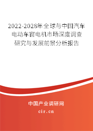 2022-2028年全球與中國汽車電動車窗電機市場深度調查研究與發(fā)展前景分析報告