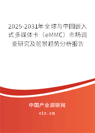2025-2031年全球與中國(guó)嵌入式多媒體卡（eMMC）市場(chǎng)調(diào)查研究及前景趨勢(shì)分析報(bào)告