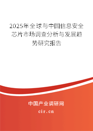 2025年全球與中國信息安全芯片市場(chǎng)調(diào)查分析與發(fā)展趨勢(shì)研究報(bào)告