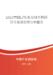 2023中國(guó)LPG發(fā)動(dòng)機(jī)市場(chǎng)研究與發(fā)展前景分析報(bào)告