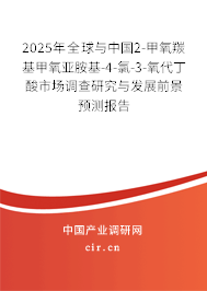2025年全球與中國2-甲氧羰基甲氧亞胺基-4-氯-3-氧代丁酸市場(chǎng)調(diào)查研究與發(fā)展前景預(yù)測(cè)報(bào)告