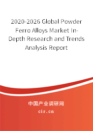 2020-2026 Global Powder Ferro Alloys Market In-Depth Research and Trends Analysis Report