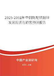 2025-2031年中國吡啶硫酮鋅發(fā)展現(xiàn)狀與趨勢預(yù)測報告