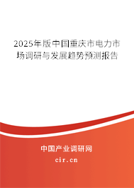 2025年版中國重慶市電力市場調(diào)研與發(fā)展趨勢預測報告