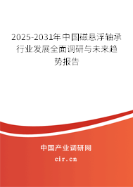 2025-2031年中國磁懸浮軸承行業(yè)發(fā)展全面調(diào)研與未來趨勢報告