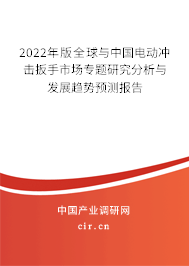 2022年版全球與中國電動沖擊扳手市場專題研究分析與發(fā)展趨勢預(yù)測報告