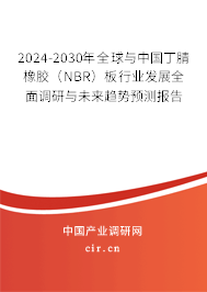 2024-2030年全球與中國丁腈橡膠（NBR）板行業(yè)發(fā)展全面調研與未來趨勢預測報告