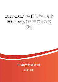 2025-2031年中國防靜電吸塵器行業(yè)研究分析與前景趨勢報告