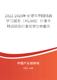 2022-2028年全球與中國(guó)機(jī)器學(xué)習(xí)服務(wù)（MLAAS）行業(yè)市場(chǎng)調(diào)研及行業(yè)前景分析報(bào)告