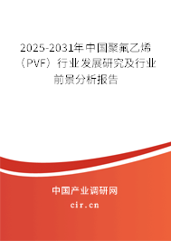 2025-2031年中國聚氟乙烯（PVF）行業(yè)發(fā)展研究及行業(yè)前景分析報告