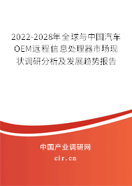 2022-2028年全球與中國汽車OEM遠(yuǎn)程信息處理器市場現(xiàn)狀調(diào)研分析及發(fā)展趨勢報告