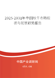 2025-2031年中國秋千市場現(xiàn)狀與前景趨勢報(bào)告