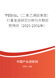 中國VBL（二苯乙烯聯(lián)苯類）行業(yè)發(fā)展研究分析與市場前景預(yù)測（2025-2031年）