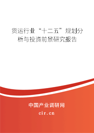 貨運(yùn)行業(yè)“十二五”規(guī)劃分析與投資前景研究報(bào)告