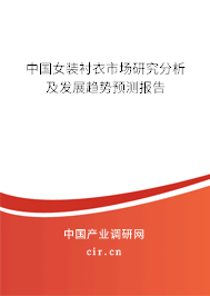 中國女裝襯衣市場研究分析及發(fā)展趨勢預(yù)測報告