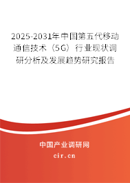 2025-2031年中國第五代移動通信技術(shù)（5G）行業(yè)現(xiàn)狀調(diào)研分析及發(fā)展趨勢研究報告