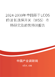 2024-2030年中國(guó)基于LCOS的波長(zhǎng)選擇開(kāi)關(guān)（WSS）市場(chǎng)研究及趨勢(shì)預(yù)測(cè)報(bào)告