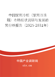 中國家用冷柜（家用冷凍箱）市場現(xiàn)狀調(diào)研與發(fā)展趨勢分析報告（2025-2031年）