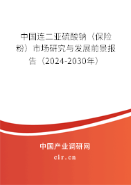 中國(guó)連二亞硫酸鈉（保險(xiǎn)粉）市場(chǎng)研究與發(fā)展前景報(bào)告（2024-2030年）