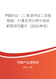中國MDI（二苯基甲烷二異氰酸酯）行業(yè)現(xiàn)狀分析與發(fā)展趨勢研究報(bào)告（2025年版）