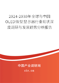 2024-2030年全球與中國OLED微型顯示器行業(yè)現(xiàn)狀深度調(diào)研與發(fā)展趨勢(shì)分析報(bào)告