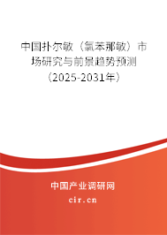 中國(guó)撲爾敏（氯苯那敏）市場(chǎng)研究與前景趨勢(shì)預(yù)測(cè)（2025-2031年）