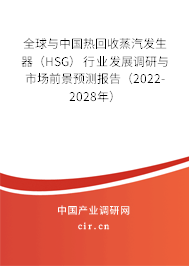全球與中國熱回收蒸汽發(fā)生器（HSG）行業(yè)發(fā)展調(diào)研與市場前景預(yù)測報(bào)告（2022-2028年）