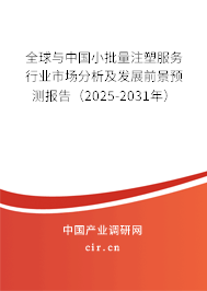 全球與中國小批量注塑服務(wù)行業(yè)市場分析及發(fā)展前景預(yù)測報(bào)告（2025-2031年）