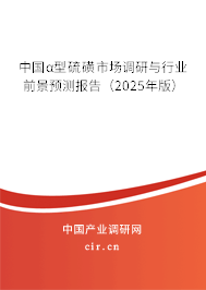 中國α型硫磺市場調(diào)研與行業(yè)前景預(yù)測報告（2025年版）