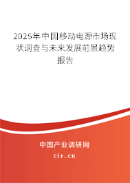 2025年中國移動電源市場現(xiàn)狀調(diào)查與未來發(fā)展前景趨勢報告