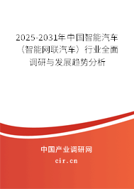 2025-2031年中國智能汽車（智能網(wǎng)聯(lián)汽車）行業(yè)全面調(diào)研與發(fā)展趨勢分析